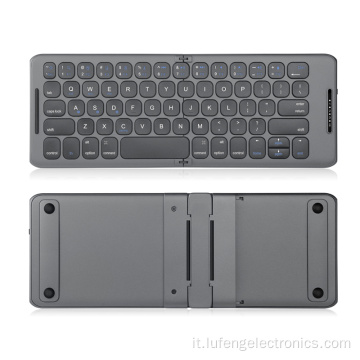 Tastiera di ricarica Bluetooth pieghevole con multi-funzione